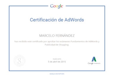 Certificación Google Shopping