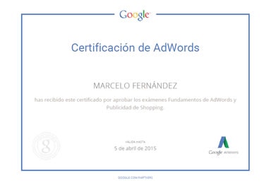 Certificación Google Shopping