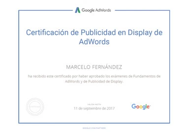 Certificación Google AdWords Display
